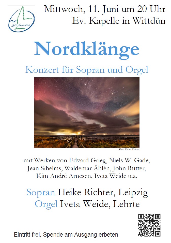 Plakat 2025-06-11 Nordklänge - Sopran und Orgel