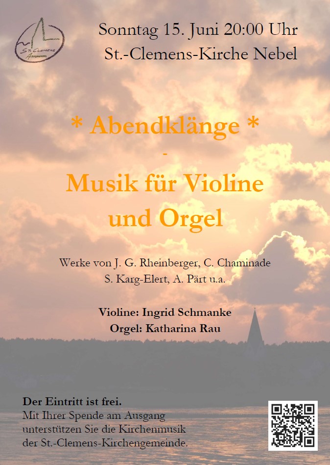 Plakat Konzert Abendklänge 2025-06-15