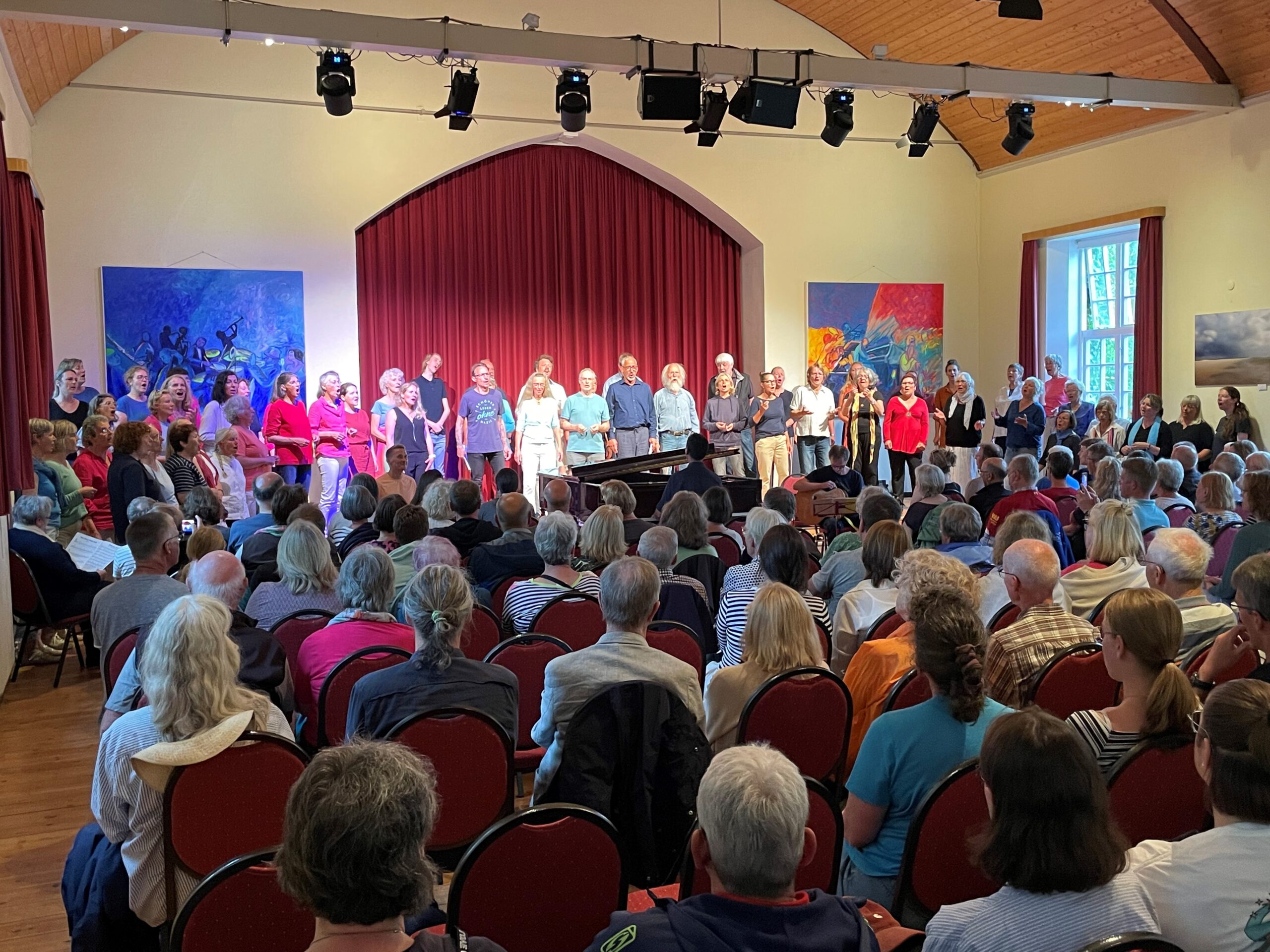 Chor während Konzert